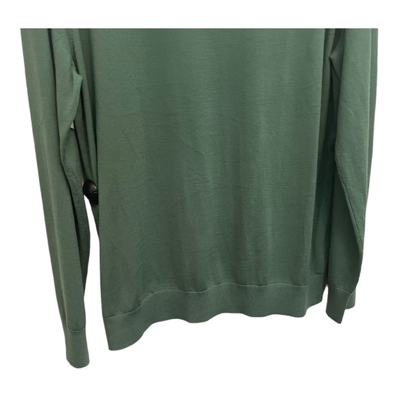 THEORY Crewneck lightweight sweater In green - Picture 7 of 14